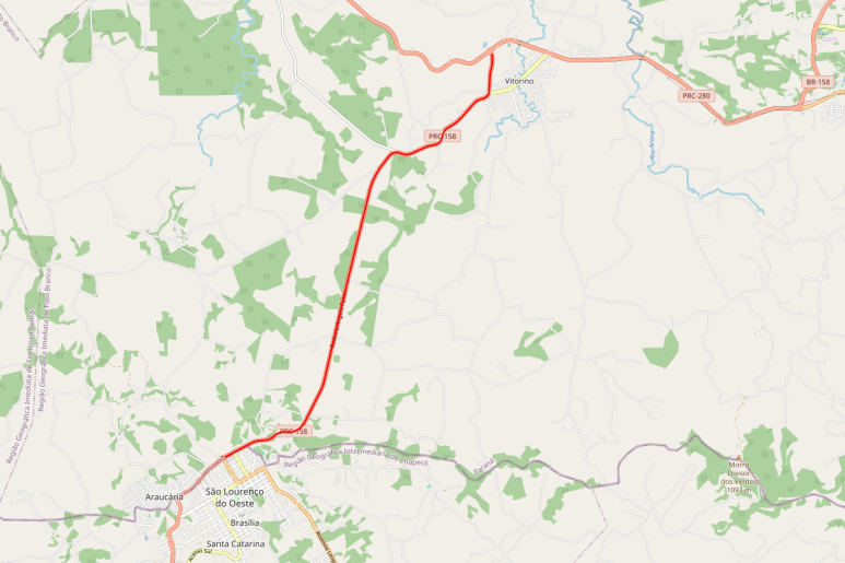 Capa notícia Avança o processo para contratação de anteprojeto para recuperação da PRC-158, entre São Lourenço do