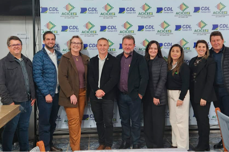 Capa notícia Acislo participa de plen&aacute;ria regional da Facisc em Campo Er&ecirc; 